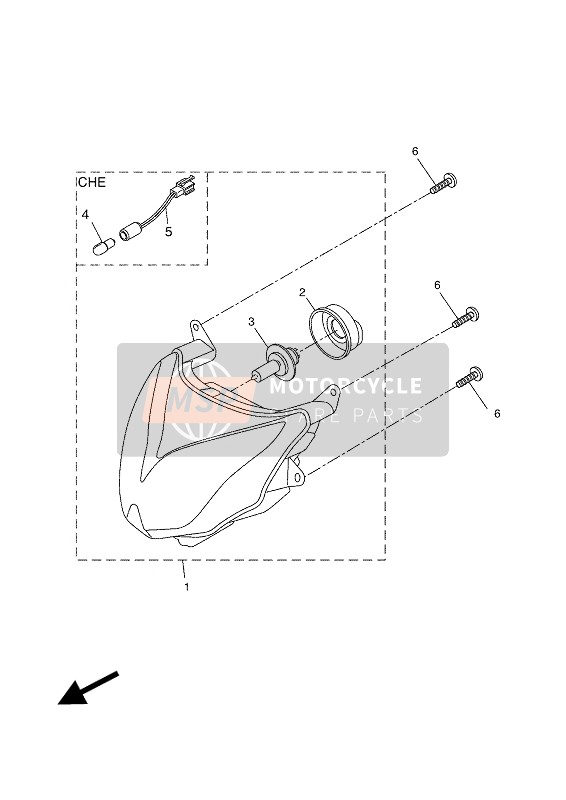 Yamaha AEROX 4 2018 Faro para un 2018 Yamaha AEROX 4